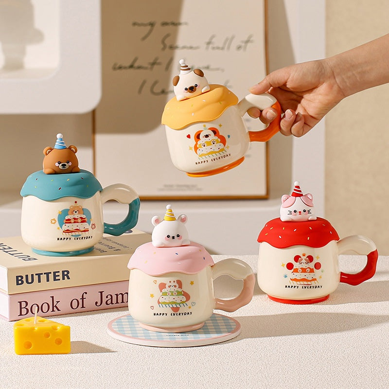 Happy everyday mug with 3D character on top