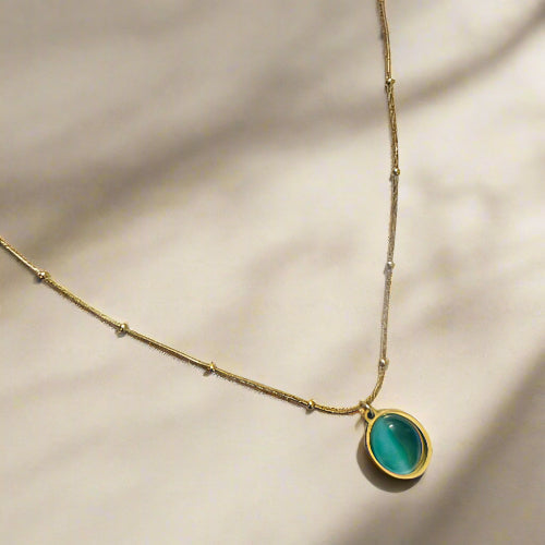 Aura blue neckpiece