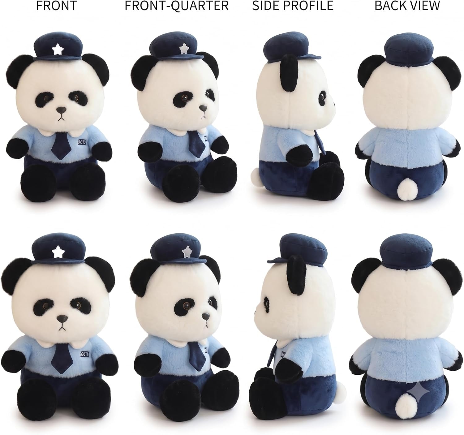Kawaii police panda plushie