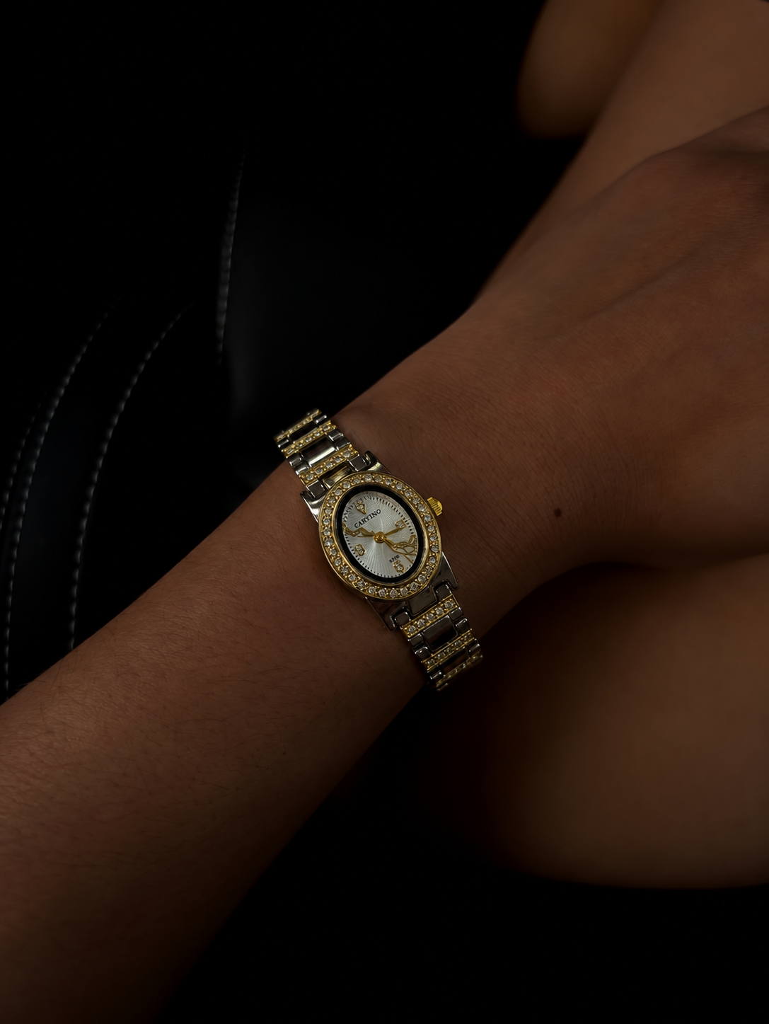 Celeste Éclat | Crystal Oval Watch