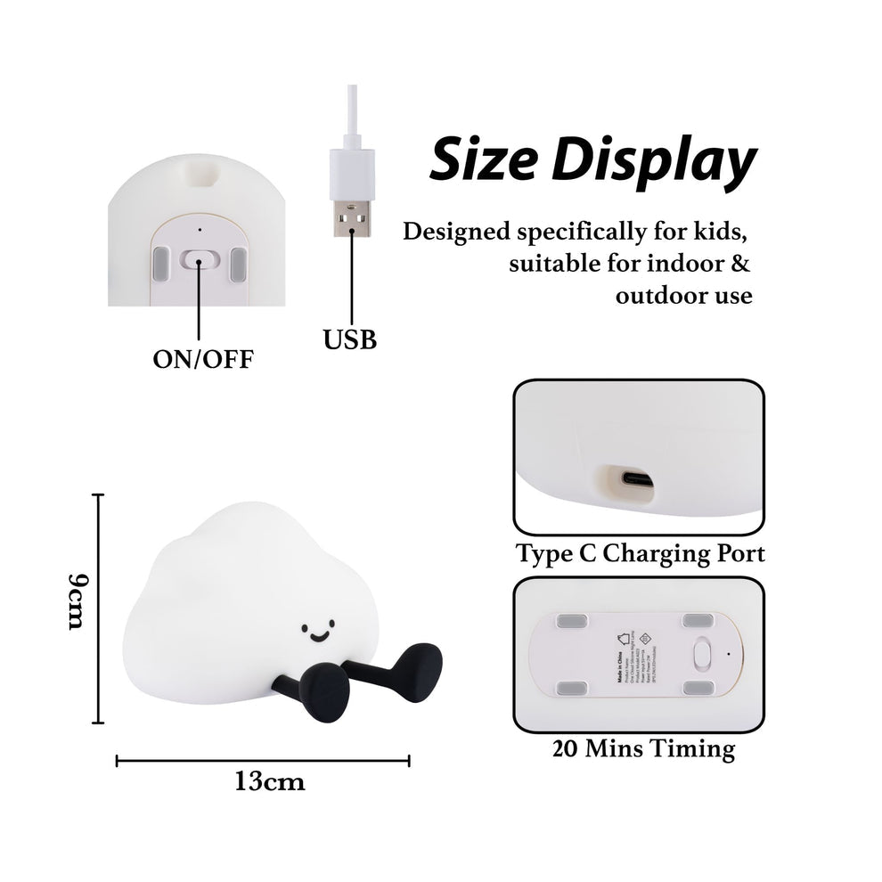 Cute cloud touch lamp