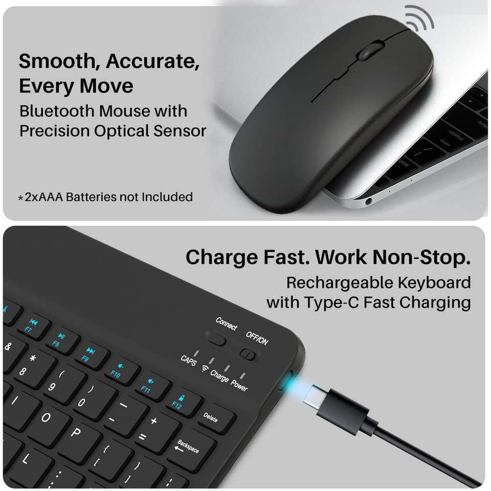Wireless keyboard and mouse set