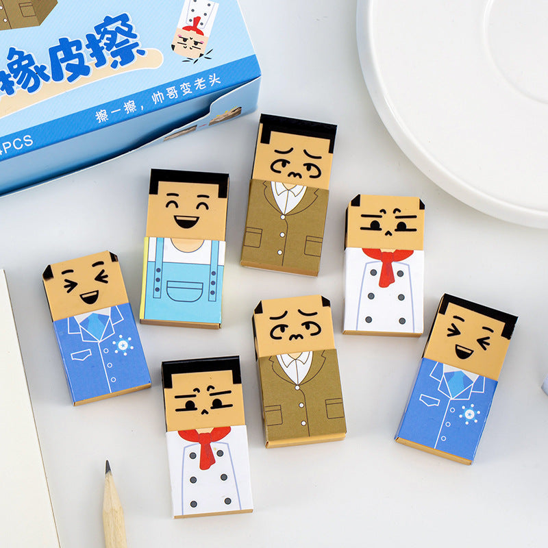 Balding man eraser