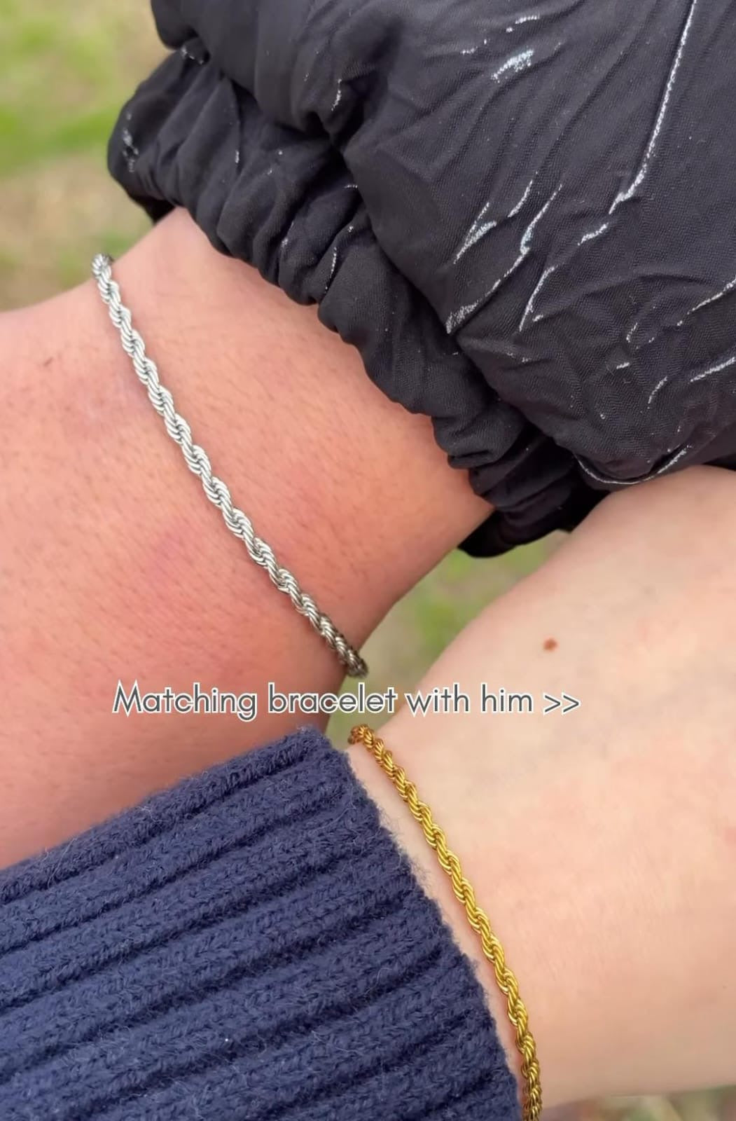 Matching bracelet | Anti tarnish bracelet set