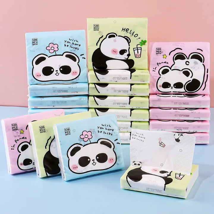 Kawaii panda tissue pack