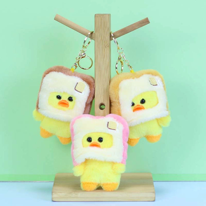 Toast bread keychain