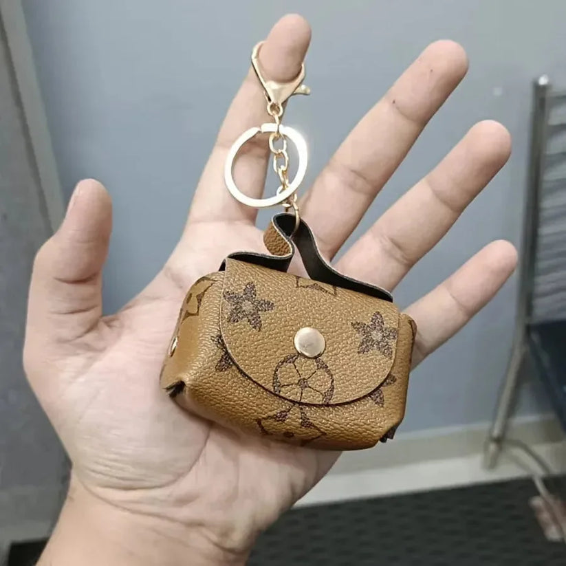 Mini coin purse keychain