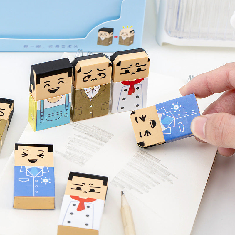 Balding man eraser