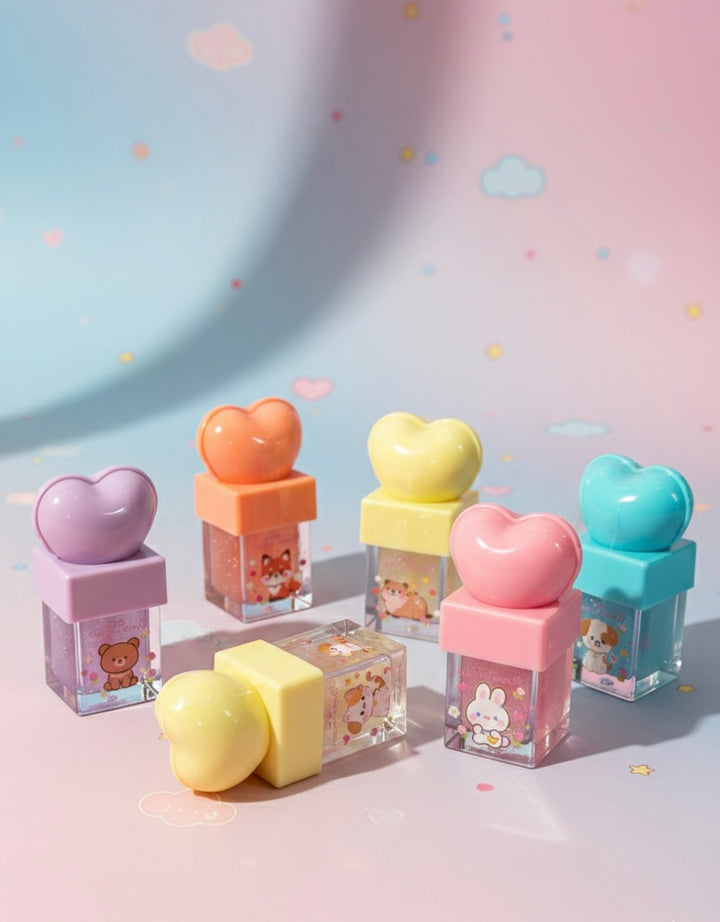 Kawaii heart lipgloss