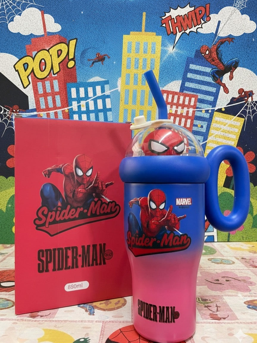 Spiderman themed insulated sipper