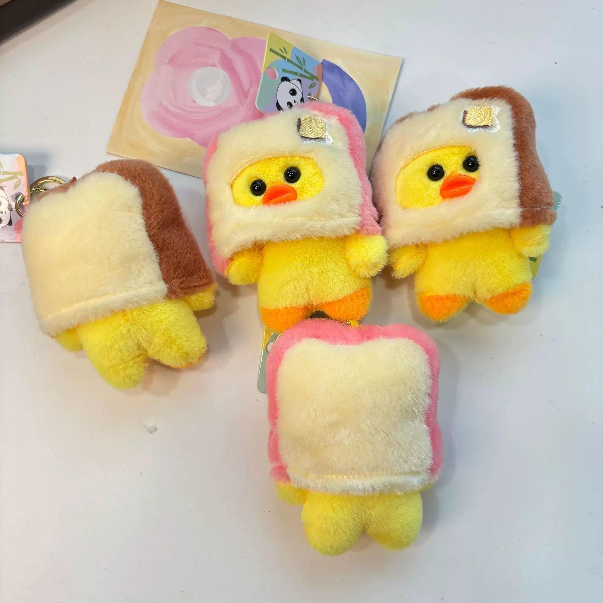 Toast bread keychain