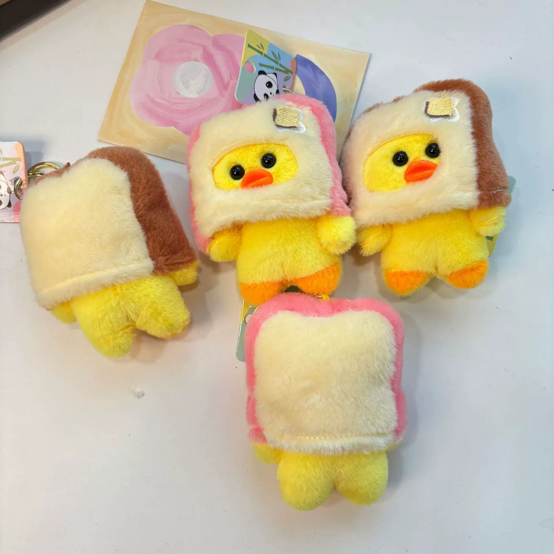 Toast bread keychain
