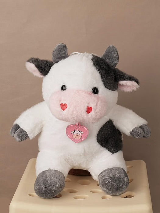 Kawaii locket cow plushie