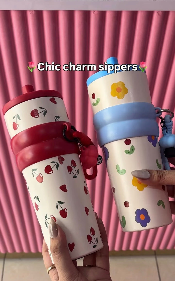 Kawaii chic charm sipper