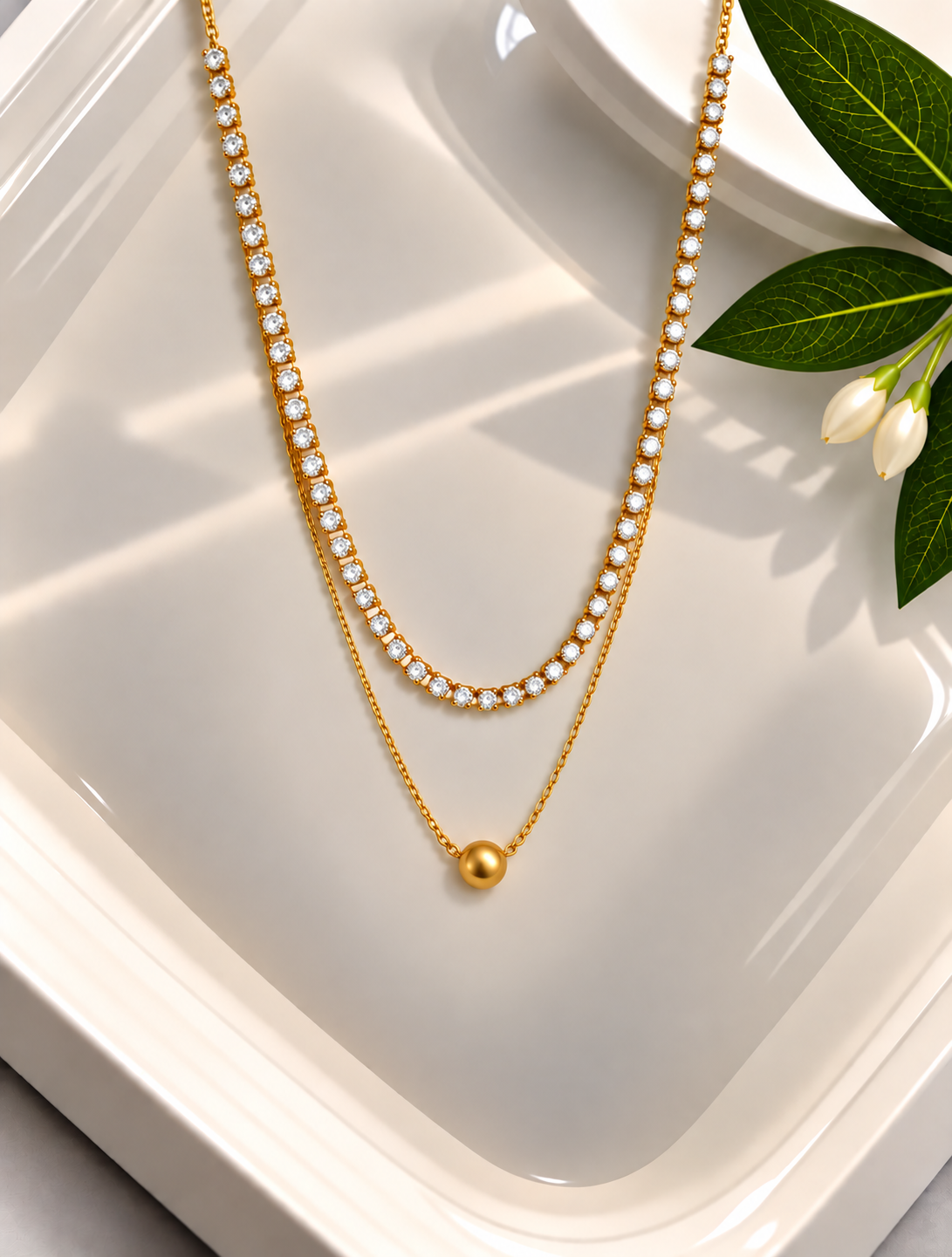 Celestia layered neckpiece