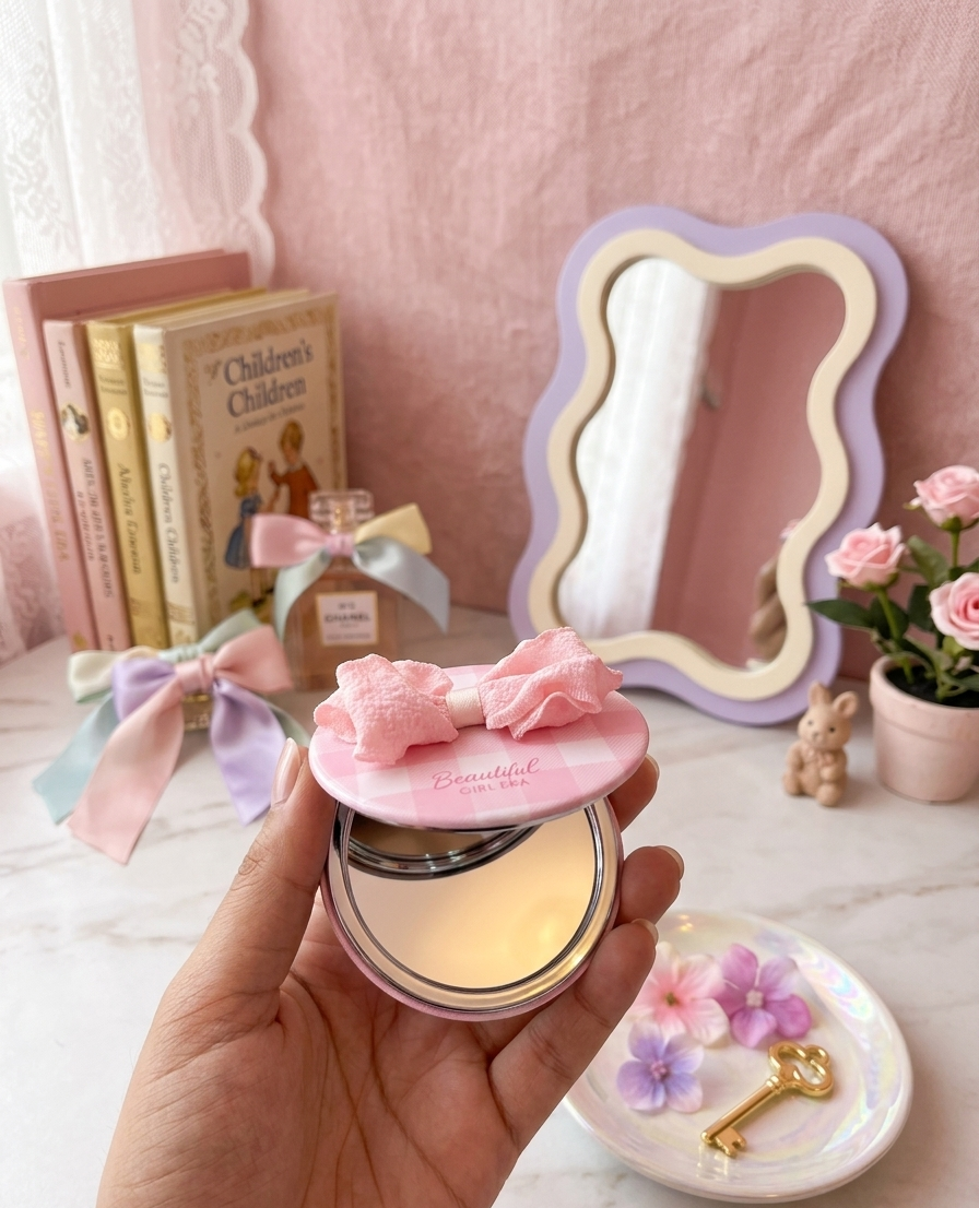 Pinteresty bow pocket mirror