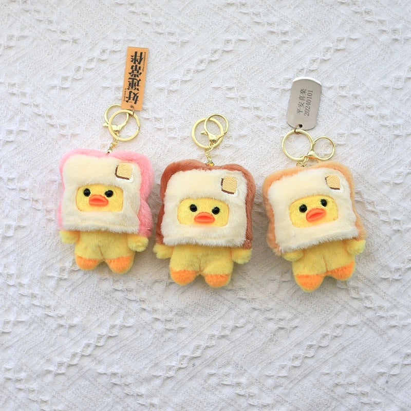 Toast bread keychain