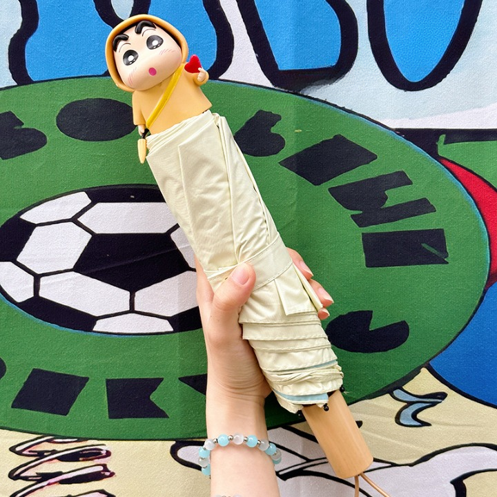 Shin-chan umbrella with 3d top