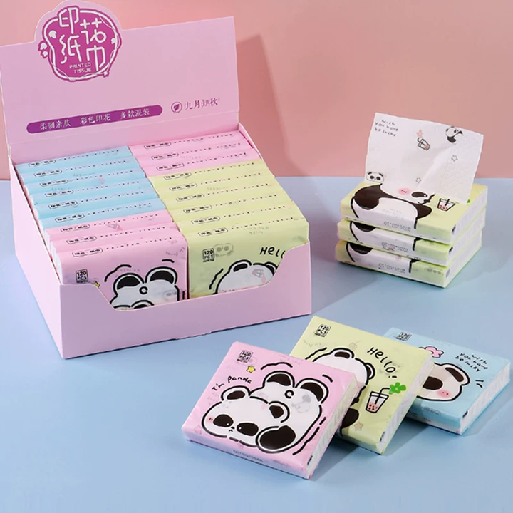Kawaii panda tissue pack