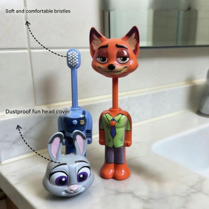 Kawaii zootopia toothbrush (with dust cover)