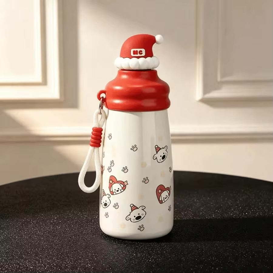 Santa cap bottle