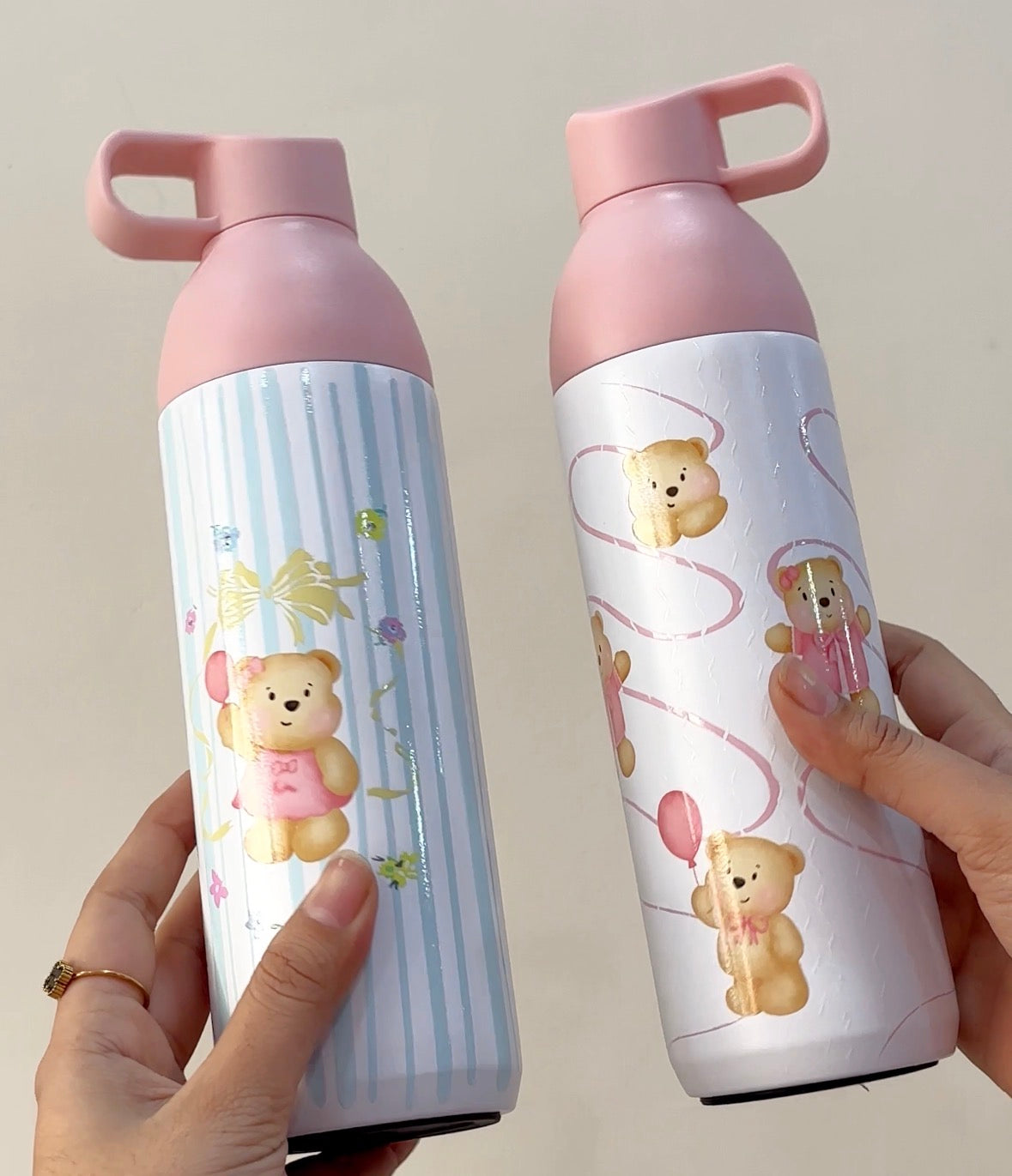 Cute bear bottle with cup
