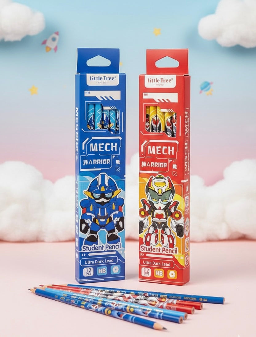 Action themed pencil set pack of 2