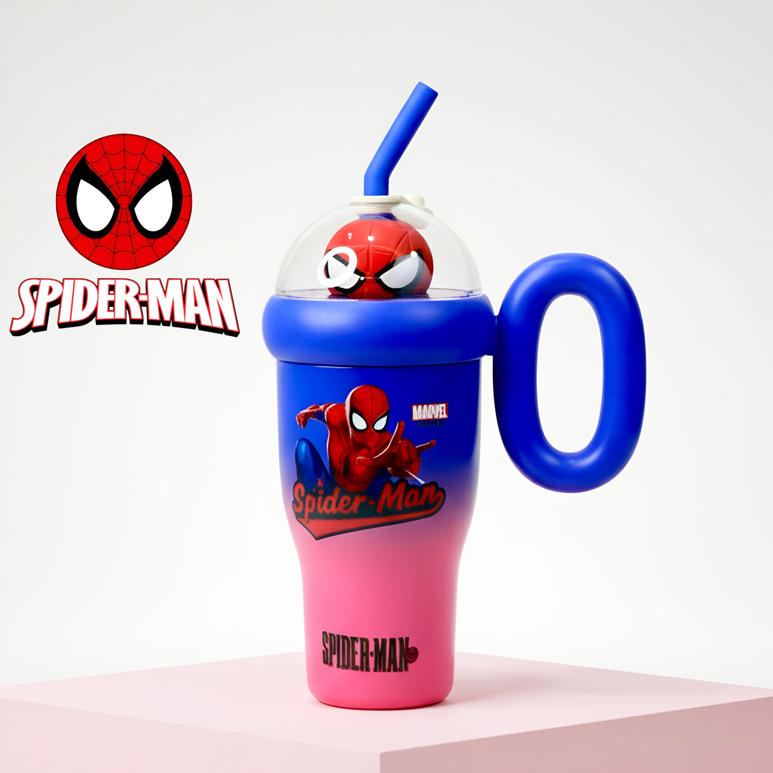 Spiderman themed insulated sipper