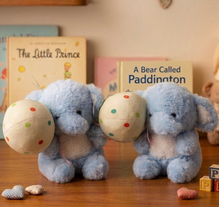 Kawaii balloon elephant plushie