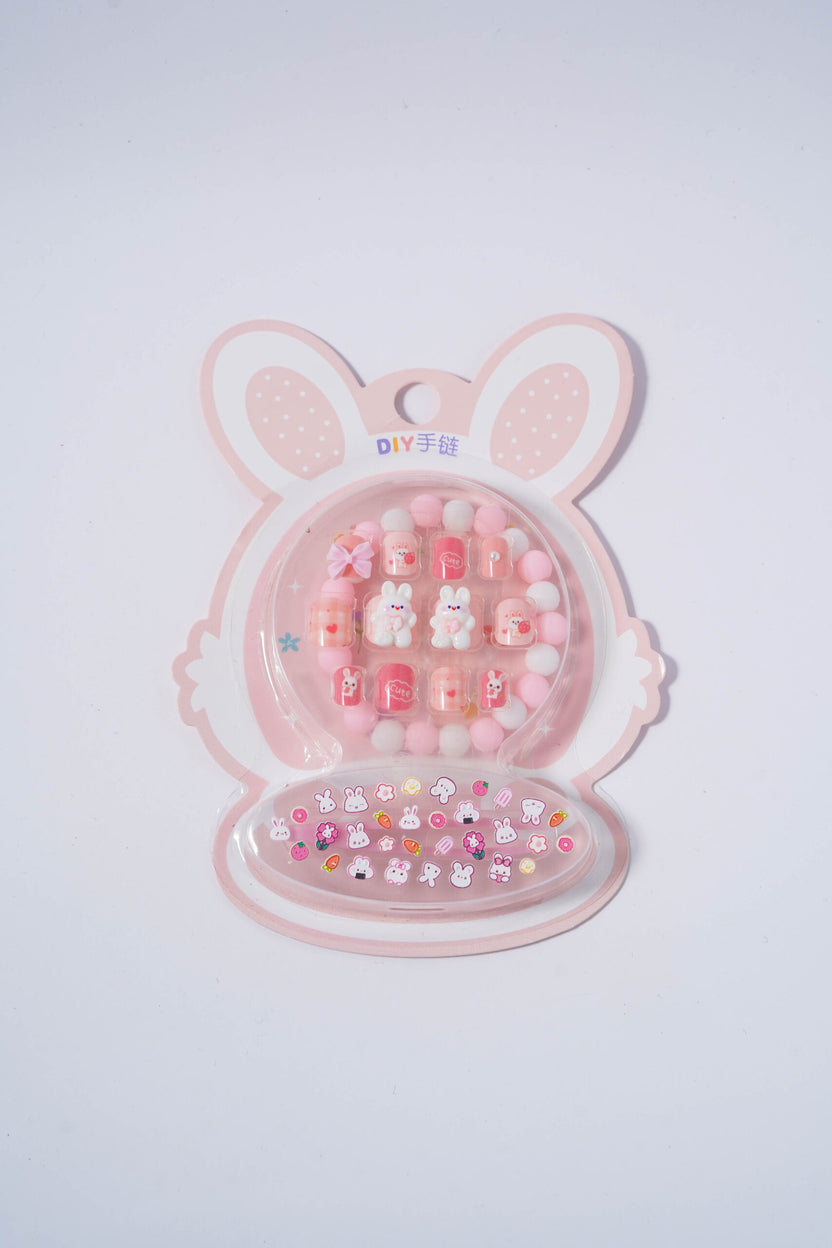 Kawaii kids nail and bracelet kit