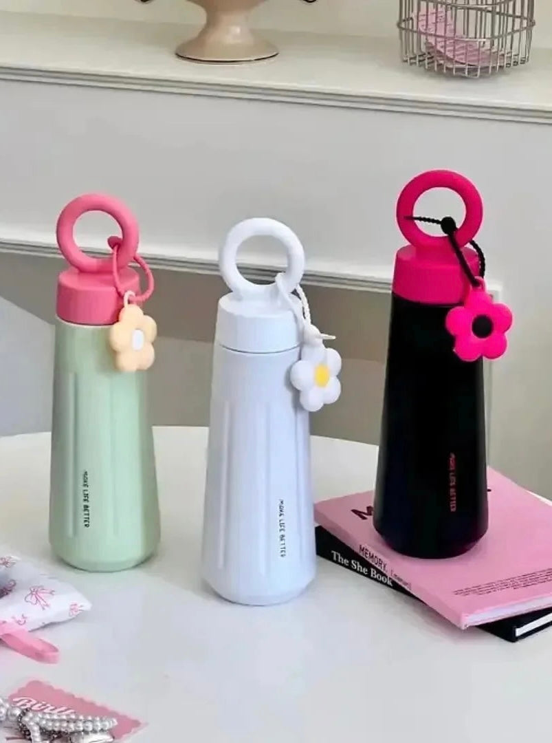 Kawaii flower charm bottle