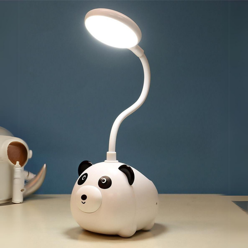 Kawaii panda lamp with pen holder
