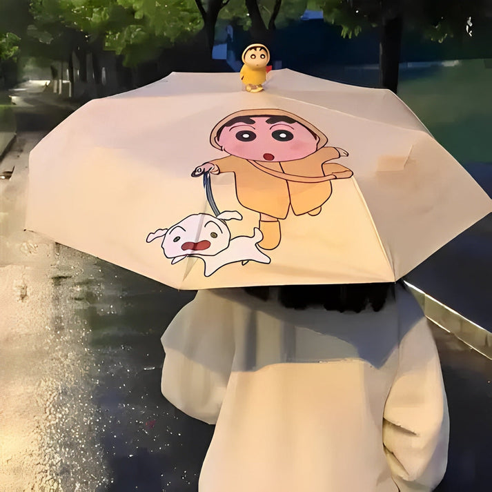 Shin-chan umbrella with 3d top