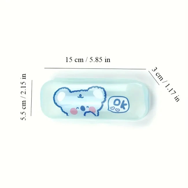 Hard spectacles case (translucent)