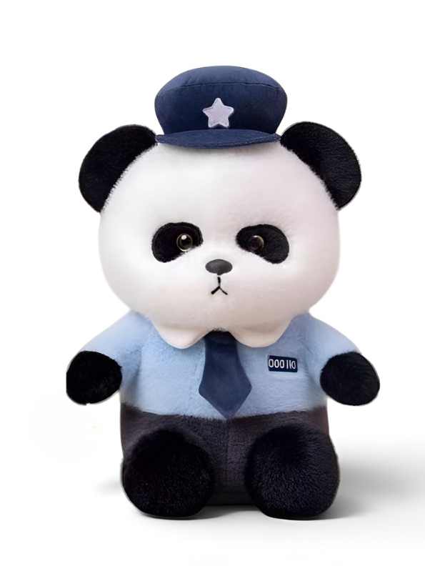 Kawaii police panda plushie