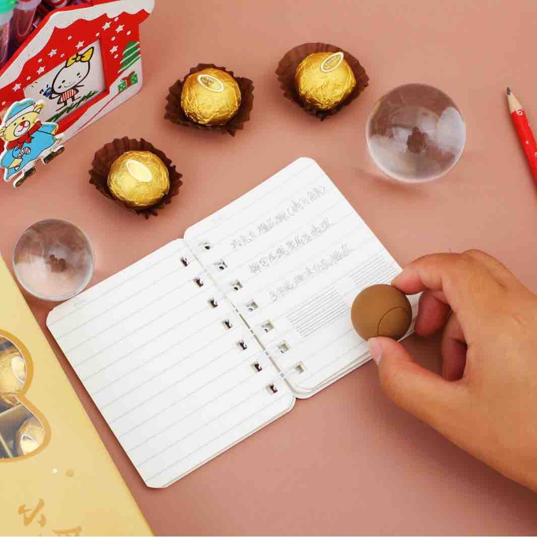 Chocolate eraser (ferrero rocher themed)