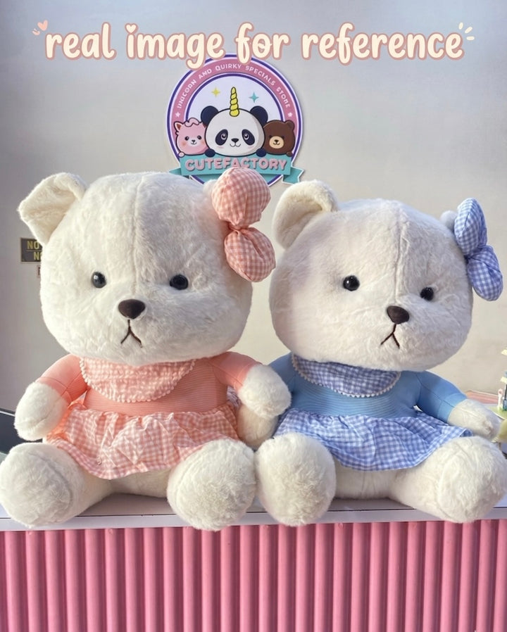 Kawaii bow teddy plushie