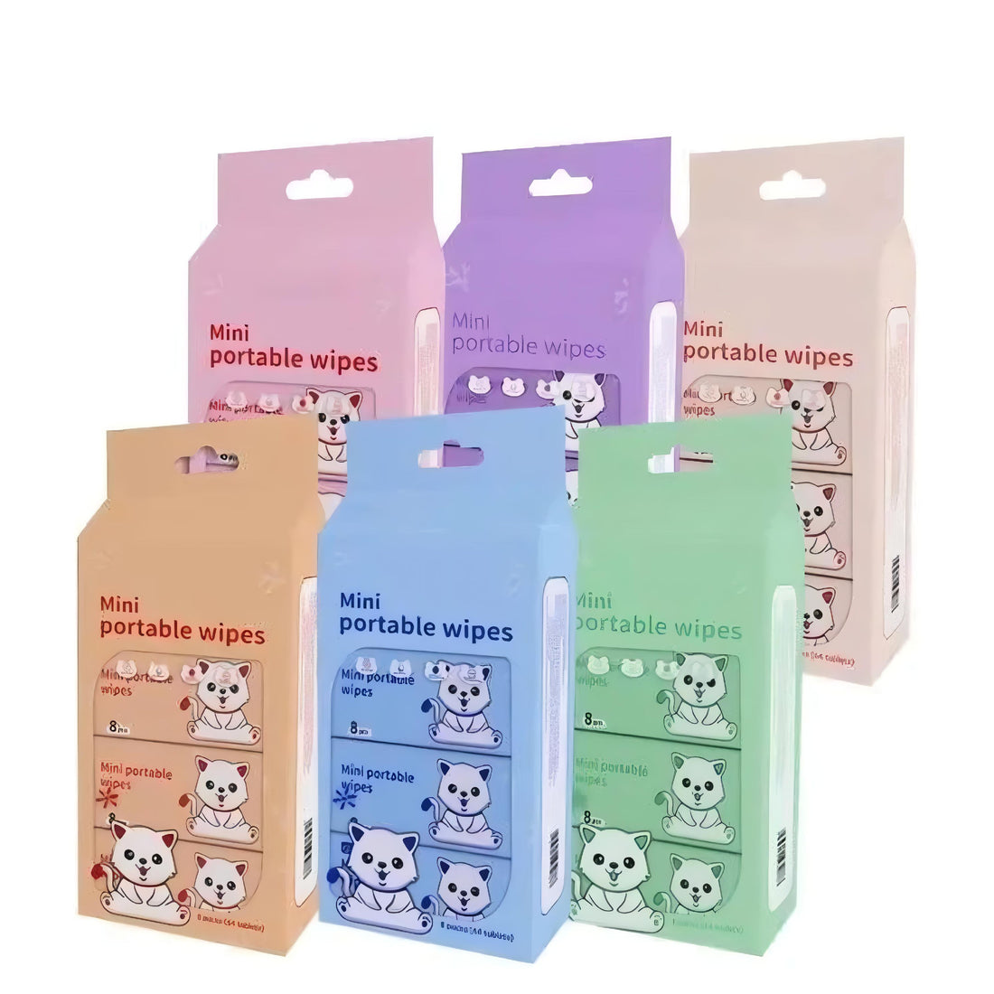 Kawaii wet wipes pack
