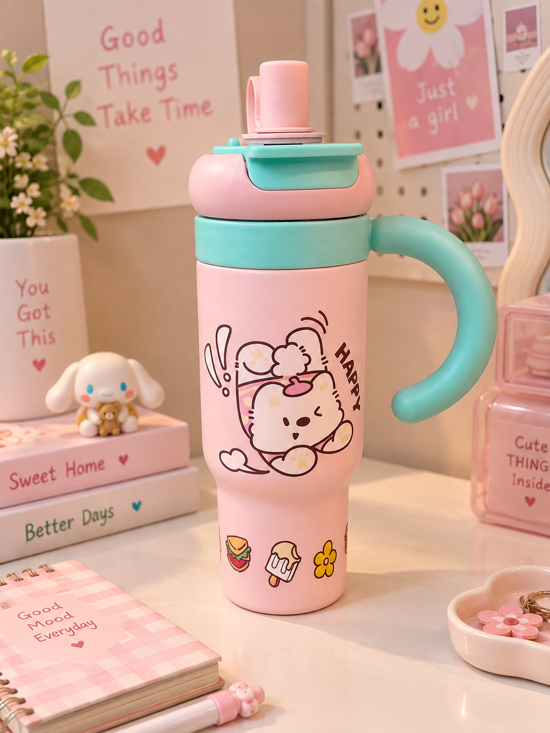Kawaii pinkie tumbler