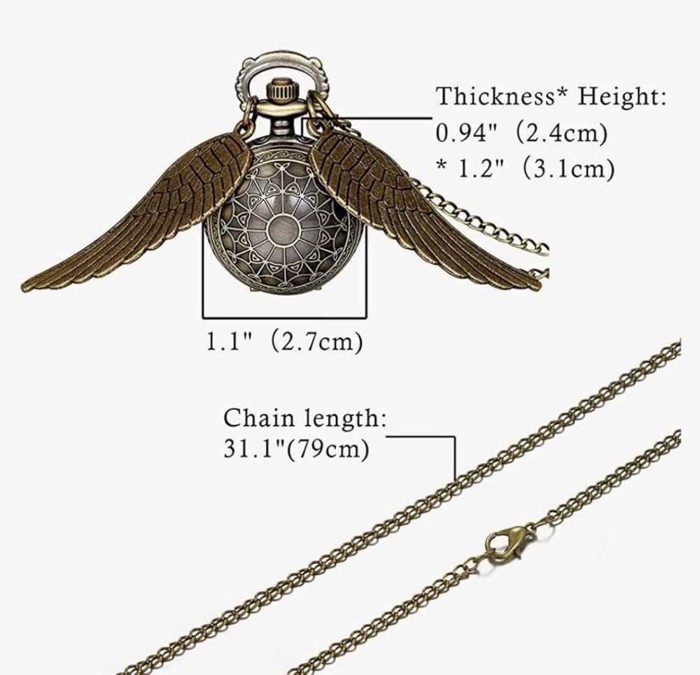 HP clock necklace