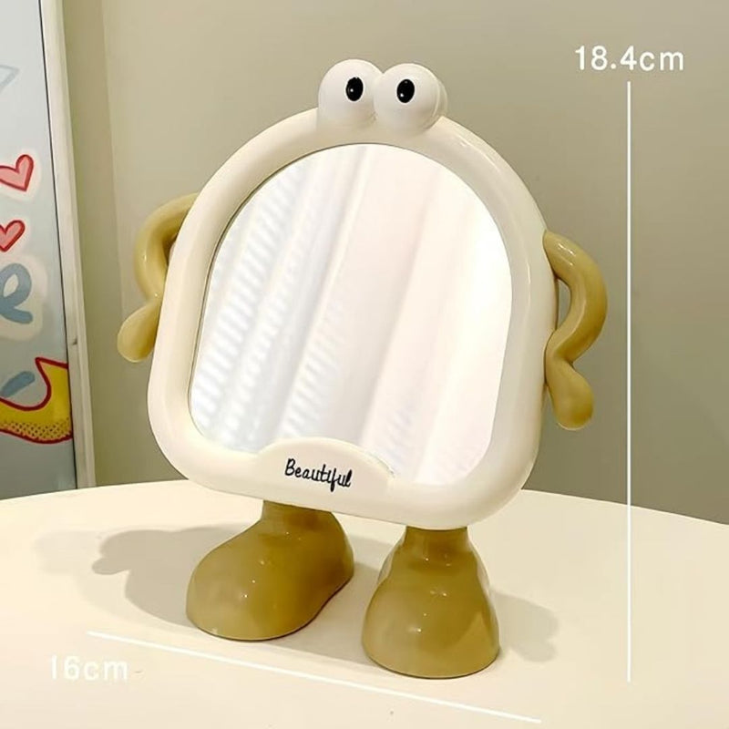 Quirky stance portable mirror