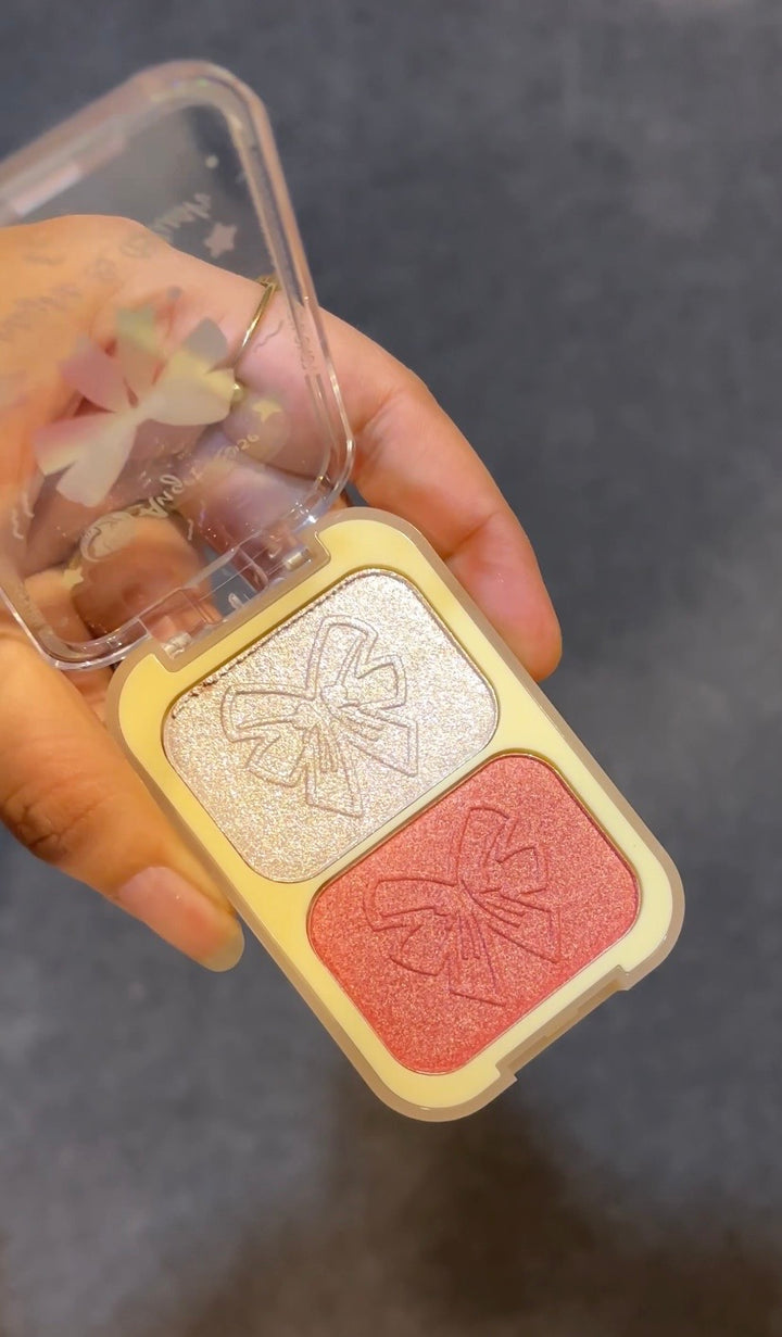 Bow blush + highlighter