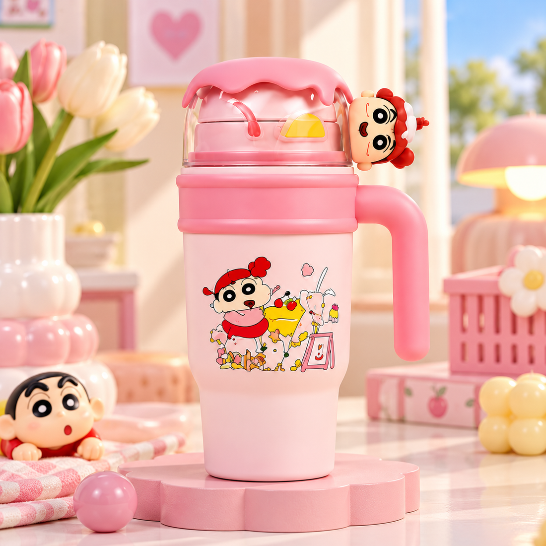 Shinchan themed insulated tumbler
