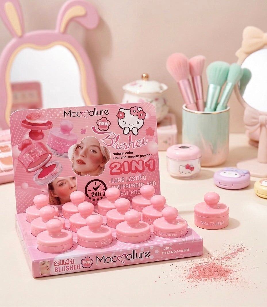 Hello kitty blush with applicator