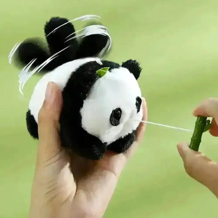 Panda wagging tail keycharm