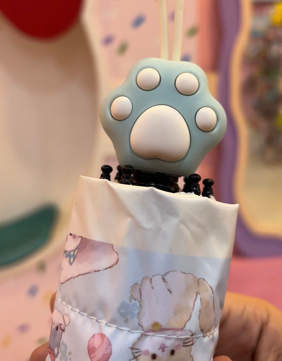 Kitty paw handle umbrella