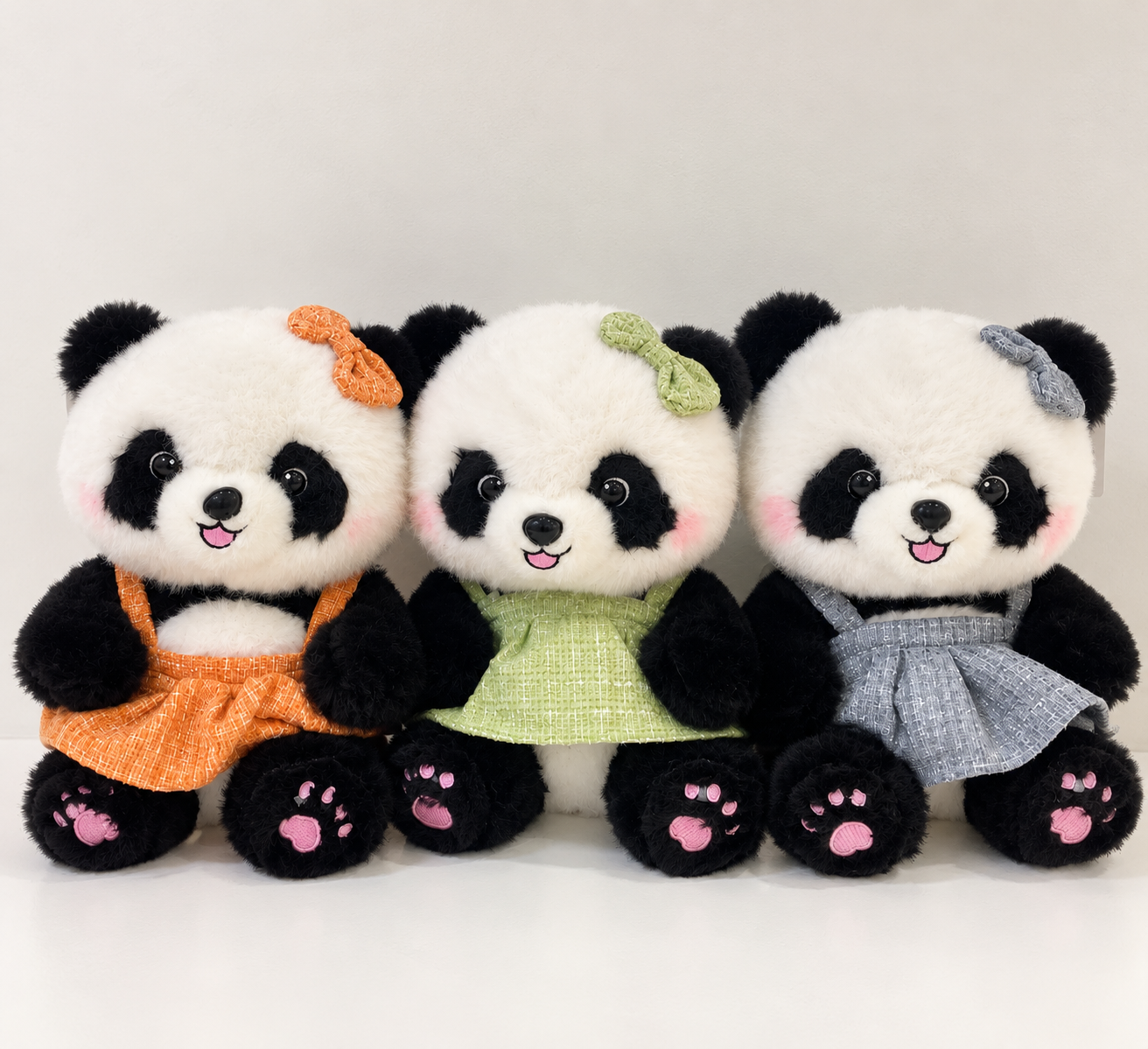 Kawaii skirt panda plushie