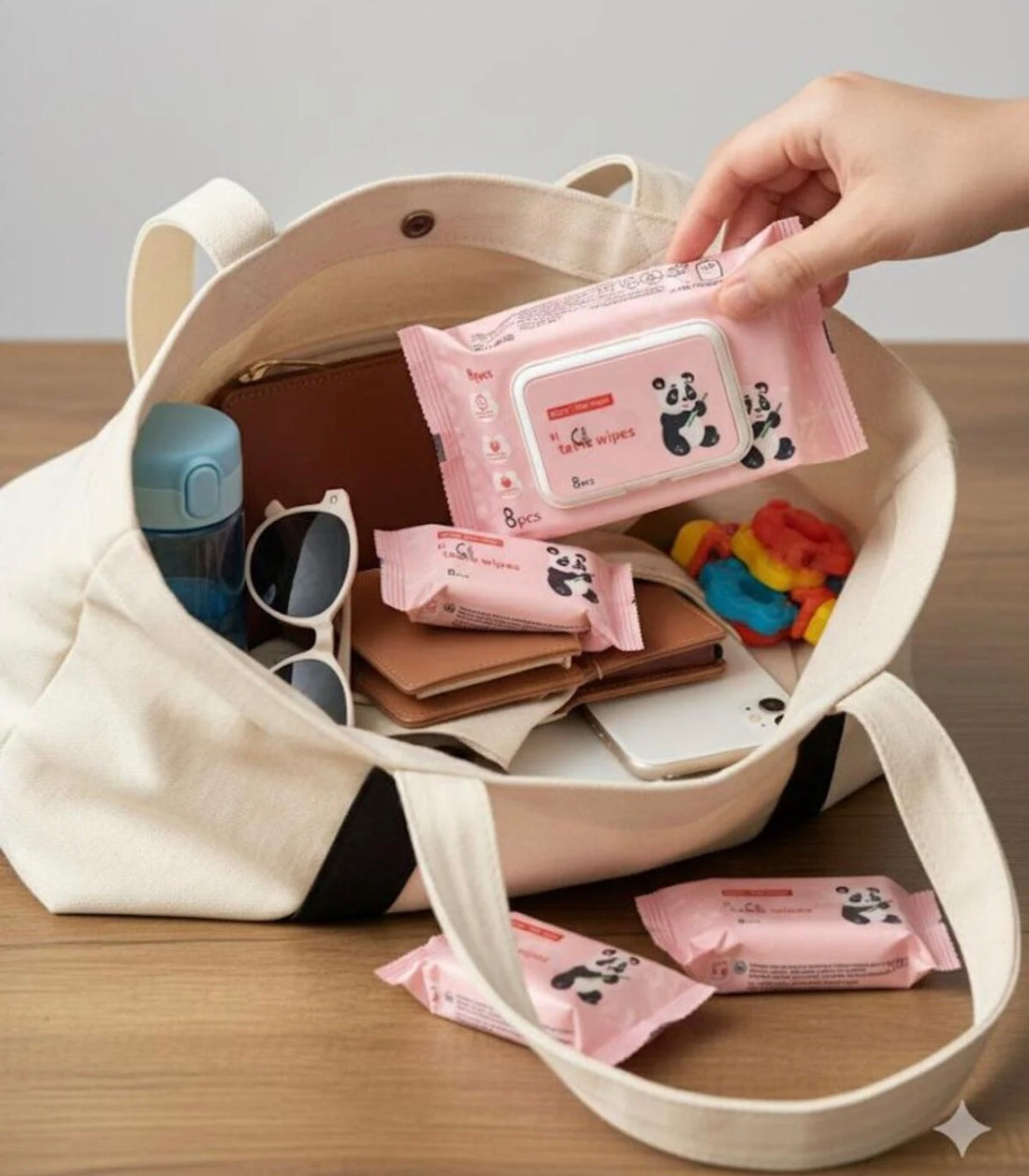 Kawaii wet wipes pack