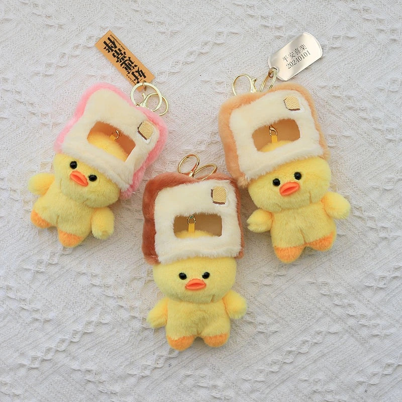 Toast bread keychain