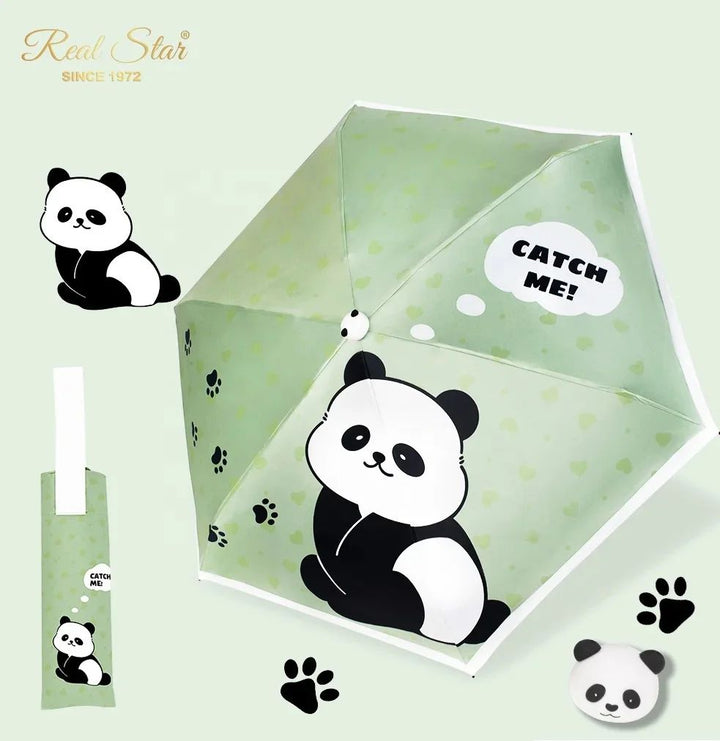 Panda 3d top umbrella with cover